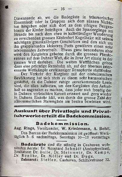 Badekommission und Bade&auml;rzte