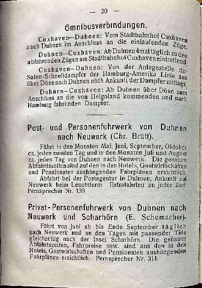 Omnibusfahrplan und Wattwagen