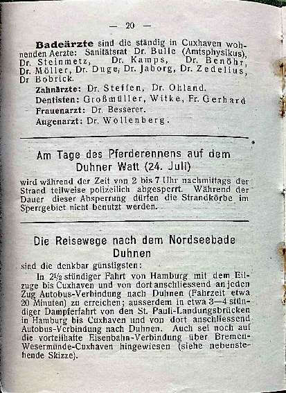 Bade&auml;rzte und Duhner Wattrennen 1927